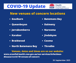 Nsw health are continually updating their high risk exposure sites and we. Southern Nsw Local Health District Southern Nsw Local Health District Has Been Notified Of New Venues Of Concern Associated With Covid 19 Cases The Full List With Dates Times And Venues Is