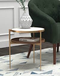 20 Gorgeous Side And Accent Table Ideas For Your Small Space Living In A Shoebox Side Table Decor Modern Side Table Side Table Wood