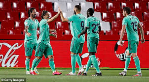 Das ist der spielbericht zur begegnung fc granada gegen real madrid am 21.11.2021 im wettbewerb laliga. Granada 1 2 Real Madrid Zinedine Zidane S Side One Win From First Laliga Title Since 2017 Daily Mail Online