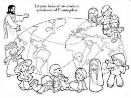 Dibujo De La Gran Comisia N Para Colorear Dibujos Cristianos Para Paginas Para Colorear Dibujos Dibujos Para Colorear