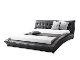 This black, metal bed frame is suitable for twin and full headboards and footboards. Leather Eu Super King Size Bed Black Lille Beliani De