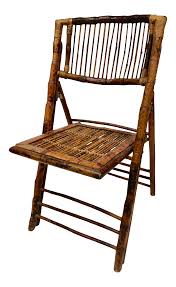1940s Vintage Scorched Tortoiseshell Bamboo Folding Chair Chair Folding Chair Folding Beach Chair