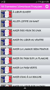 Amazon Com 100 Expressions Idiomatiques Francaises Appstore For Android