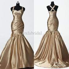 Mermaid Gold Bronze Bridal Wedding Dress Beaded Prom Party Evening Dress Sz 2 4 6 8 10 12 14 Custom Bridesmaid Dresses Wholesale Bridesmaids Dresses Long From L Custom Bridesmaid Dress Burgundy Bridesmaid Dresses Wedding Dresses Beaded