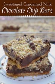 Sweetened Condensed Milk Chocolate Chip Bars Sweetened Condensed Milk Recipes Chocolate Chip Bars Chocolate Dessert Recipes