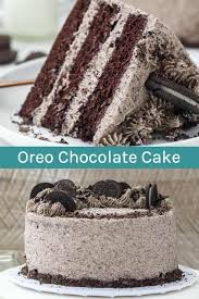 Easy Chocolate Oreo Cake Moist Chocolate Cake With Oreo Frosting Recipe Chocolate Oreo Cake Homemade Chocolate Cake Oreo Cake Recipes