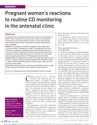 We researched the best carbon there are numerous rave reviews about this carbon monoxide detector and plenty of stories as to these carbon monoxide detectors also pull double duty as smoke alarms. Pdf Pregnant Womens Reactions To Co Monitoring In The Antenatal Clinic