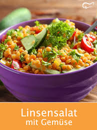 Linsensalat Mit Gemuse Rezept Rezept Linsensalat Rezepte Lecker