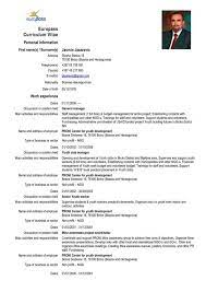 The europass cv template (see sample cv) is available as a free download, enabling you to create your europass cv within minutes. Europa Cv Format Lscign Curriculum Vitae Cv Format Curriculum Vitae Examples