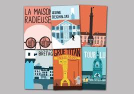 Representations De Nantes Par L Artiste Jean Julien A L Occasion De L Ouverture Du Nid Tour De Bretagne Voyage A Nantes Jean Jullien Nantes Illustrated Map