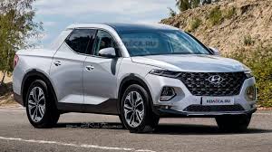 2021 Hyundai Santa Cruz Pickup Rendered Based On Spy Photo Of Bare Body Carscoops