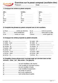 Découvrez nos nombreuses rubriques : Exercices Sur Le Passe Compose Auxiliaire Etre