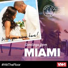 Derek Ahsha Send Their Love From Miami Hitthefloor Dershawedding Hit The Floors Episodes Tv Series Vh1