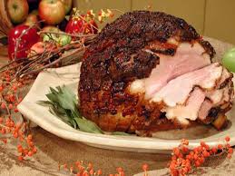 Roasted Fresh Ham With Cider Glaze Recipe Fresh Ham Food Network Recipes Food
