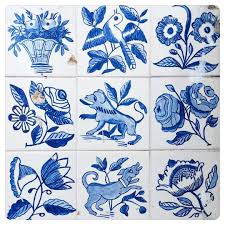 Tile No 13 Part 1 Blue And White Colored Plant And Animal Patterns Found On A Stone Bench In Alfama Tilesoflisbon Lisbontiles Azulejosdelis Mavi Seramik