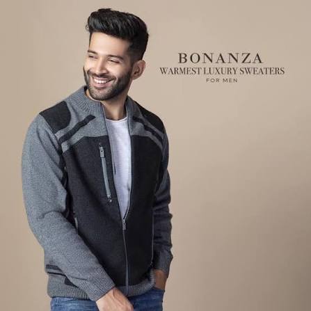 Bonanza men's sweaters are the absolute winter essentials. Add this classy zipper to your closet now! At Gold City Shopping Mall, Quetta. # BonanzaSatrangi #Satrangi #MensCollection #Sweaters