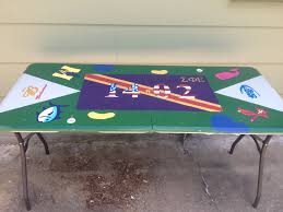 Painted Beer Pong Table Beer Pong Table Painted Beer Pong Tables How To Make Beer