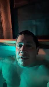 Community cold plunge at falls trailhead