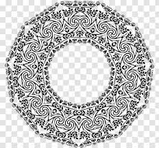 Designing a cool tribal flower tattoo design. Art Nouveau Floral Patterns And Stencil Designs In Full Color Style Geometric Frame Transparent Png