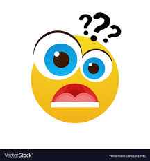 Yellow cartoon face shocked people emotion icon Vector Image