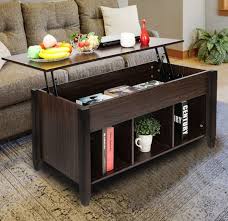 Large coffee table storage blanket chest rustic solid pine wood oak wax handmade. Lift Top Coffee Table With Large Hidden Storage Space Wish