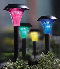 4 Color Solar Garden Lights Solar Lights Garden Solar Pathway Lights Solar Powered Led Lights