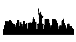Black And White Skyline Clipart Pin By Irene Yu On Ny New York Skyline Apple Silhouette Silhouette Vinyl