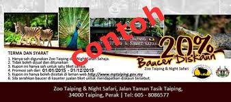 Harga tiket masuk dan tiket wahana. Harga Tiket Zoo Taiping Night Safari Diskaun 20