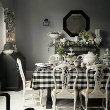 Black And White Christmas Dining Room Decorating Ideal Home Christmas Dining Room White Decor Black And White Dining Room