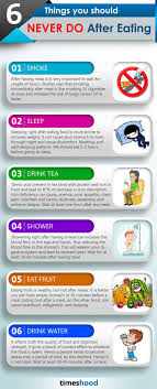6 Things Never Do After Eating Food Sleep Health Eat Food Food Infographic