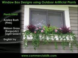 Silk bushes and hanging floral bushes help decorate an event or your home year round, shop our premium selection of diy silk flower arranging. Outdoor Fake Flowers A Window Box Collection Window Box Flowers Window Box Plants Window Box