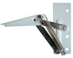 Us Futaba Ft22360wh Spring Loaded Lift Up Flap Hinge Pair White Chrome The Hardware Hut Hinges Chrome Architect Design