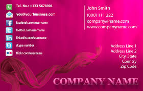 Modern botanical blush and black name script type business card. Social Media Business Card Designs By Graphicdesignonline On Deviantart