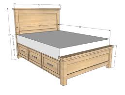 A comfy bed frame of course! Farmhouse Storage Bed With Drawers Queen Ana White