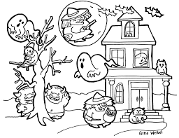 Holidays, themes, seasons and much more! Coloring Pages Free Of Hard Halloween Pdf For Approachingtheelephant Sheets Fun Kids Liveonairbk