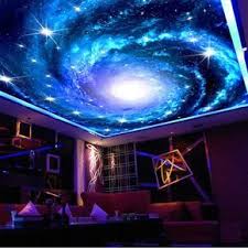 3d Custom Galaxy Stars Ceiling Wallpaper Home Or Business Star Ceiling Ceiling Murals Galaxy Room