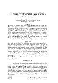 Ebook motivasi terbaik best seller pdf buku motivasi lengkap terbaru azza aprisaufa motivator muda indonesia. Pdf Pengaruh Motivasi Belajar Gaya Belajar Dan Lingkungan Belajar Pada Hasil Belajar Ekonomi Di Sma Negeri 1 Wringinanom Gresik