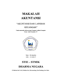 Rumusan masalah harus dituliskan dengan baik, tidak boleh asal tulis, serta harus sesuai dengan judul dan topik pembahasannya. Contoh Makalah Akuntansi Dan Laporan Keuangan