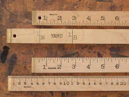 Brass Bound Yard And Meter Sticks