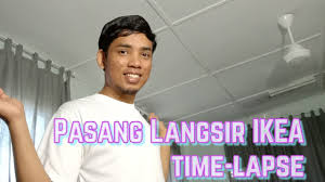 Rod langsir dawai langsir sistem trek. Pasang Langsir Ikea Time Lapse Youtube