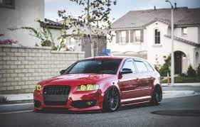 Audi S3 A3 Sportback S Line Stance Slammed Modified Red A3 8p Autos Automocion