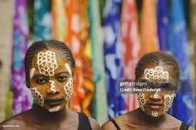 Two Village Women In Traditional Dress Portrait High-Res Stock Photo