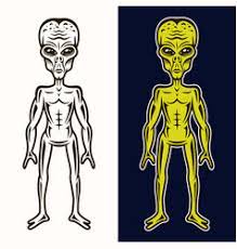 How to draw alien character (full body) by nazer. Alien Body Drawing Vector Images Over 110