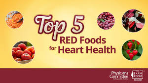 This means that choosing a healthy diet is an important task. Top 5 Red Foods For A Healthy Heart
