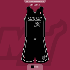 The original schedule, released before the finals, called for the lakers to wear purple jerseys in game 5. Miami Heat Alternate Back To Black Jersey Nba Jersey Database
