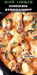Brazilian Chicken Stroganoff Keto Gf Recipe Slow Cooker Chicken Stroganoff Easy Chicken Dinner Recipes Slow Cooker Chicken