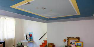 A painted ceiling is unexpected and automatically creates a big impact, says designer emilie munroe of studio munroe. Learn How To Paint An Accent Pattern On Your Ceiling How Tos Diy