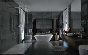 The wall features valspar paints' polar star color, categorized as cool white but still on the gray side. Bathroom Design In Gray Tones 75 Photos Of Design Ideas