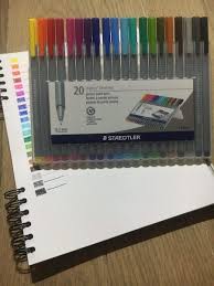 Best Pens For Your Bullet Journal Staedtler Triplus Fineliner Review Best Pens Staedtler Triplus Fineliner Pens Bullet Journal Layout
