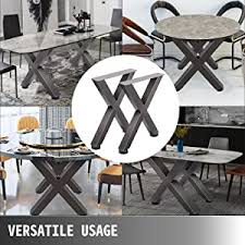 Maybe you would like to learn more about one of these? Amazon Com Vevor Set Of 2 Steel Table Legs 28 Height 24 Wide Dining Table Legs Heavy Duty 3 1 Square Box Section X Frame Table Legs 28x24x3 1 Inch Original Color Industrial Country Style Metal Dining Legs